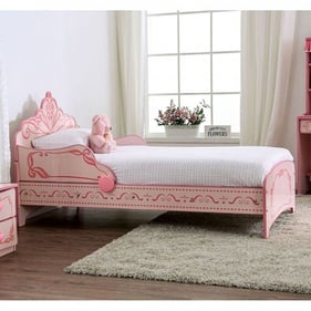 Furniture Of America Julianna Pink Twin Bed