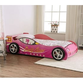 Furniture Of America Velostra Pink Twin Bed