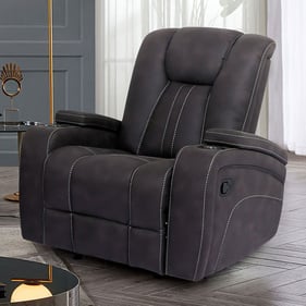 Furniture Of America Amirah Dark Gray Glider Recliner