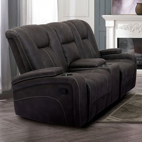 Furniture Of America Amirah Dark Gray Glider Loveseat