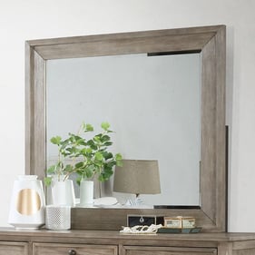 Furniture Of America Anneke Wire Brushed Warm Gray Mirror