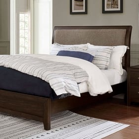 Furniture of America Jamie Walnut Light Brown Queen Bed