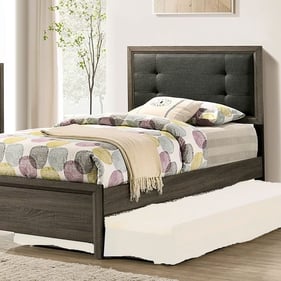 Furniture of America Roanne Gray Charcoal 4pc Bedroom Set with Full Bed