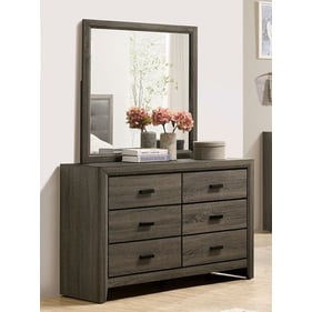 Furniture of America Roanne Gray Dresser and Mirror