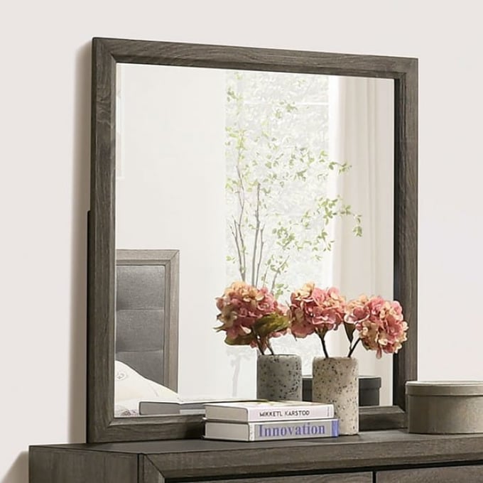 Furniture of America Roanne Gray Mirror FOA-7927M