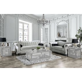 Furniture of America Marvin Pewter 2pc Living Room Set