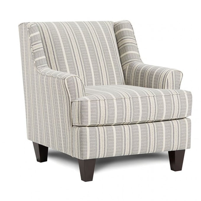 Furniture Of America Porthcawl Stripe Multi Accent Chair FOA-SM8190-CH-ST