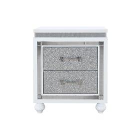 Global Furniture Collete White Nightstand