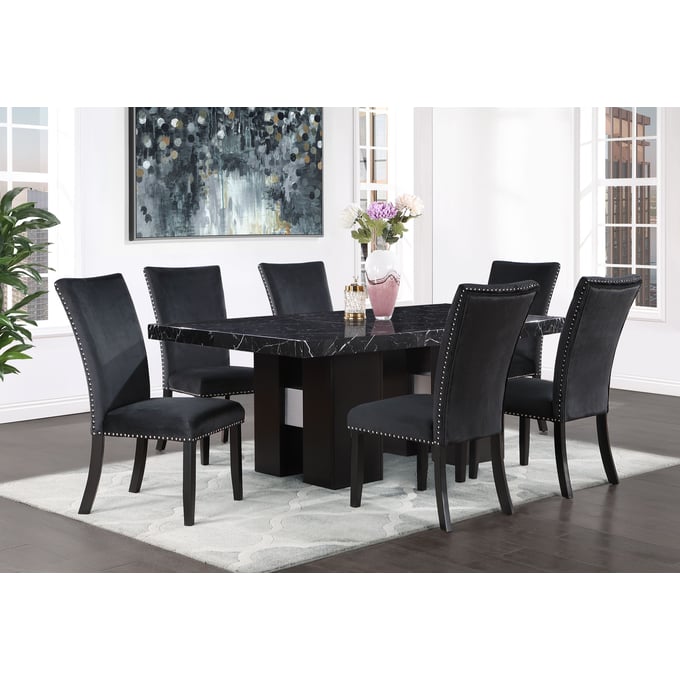 Global Furniture D03 Black 5pc Dining Room Set GL-D03DT-D03DC-BLK