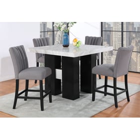 Global Furniture D04 White Grey 5pc Bar Set