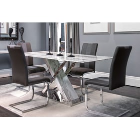 Global Furniture D1274 Dark Grey 5pc Dining Room Set