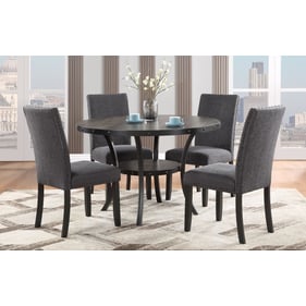 Global Furniture D1622 Dark Brown Black 5pc Dining Room Set