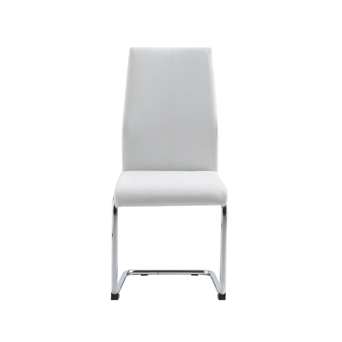 4 Global Furniture D41 White Dining Chairs GL-D41DC-WHITE