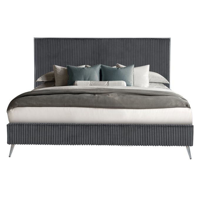 Global Furniture Enzo Dark Grey Beds GL-ENZO-BED-V