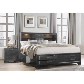 Global Furniture Jordyn Dark Grey 2pc Bedroom Set with Full Bed