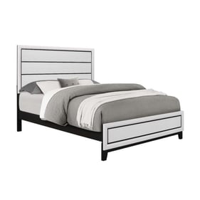 Global Furniture Kate White Queen Panel Bed