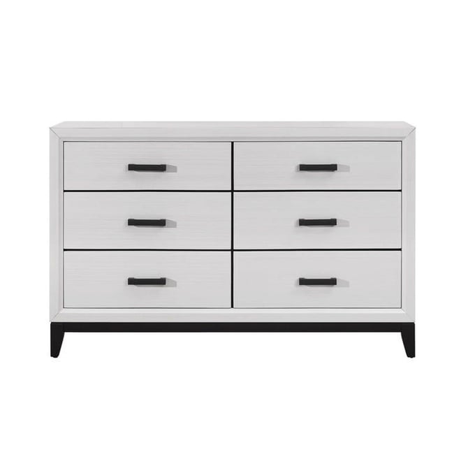 Global Furniture Kate White Drawer Dresser GL-KATE-WHITE-D