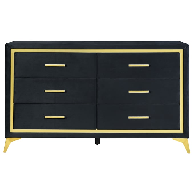 Global Furniture Kingdom Black Dresser GL-KINGDOM-BLACK-DR