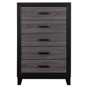 Global Furniture Lisbon Dark Grey Black Chest