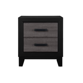 Global Furniture Lisbon Dark Grey Black Nightstand