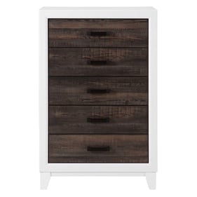 Global Furniture Lisbon Dark Brown White Chest