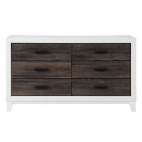 Global Furniture Lisbon Dark Brown White Dresser