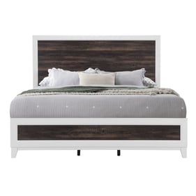 Global Furniture Lisbon Dark Brown White King Bed