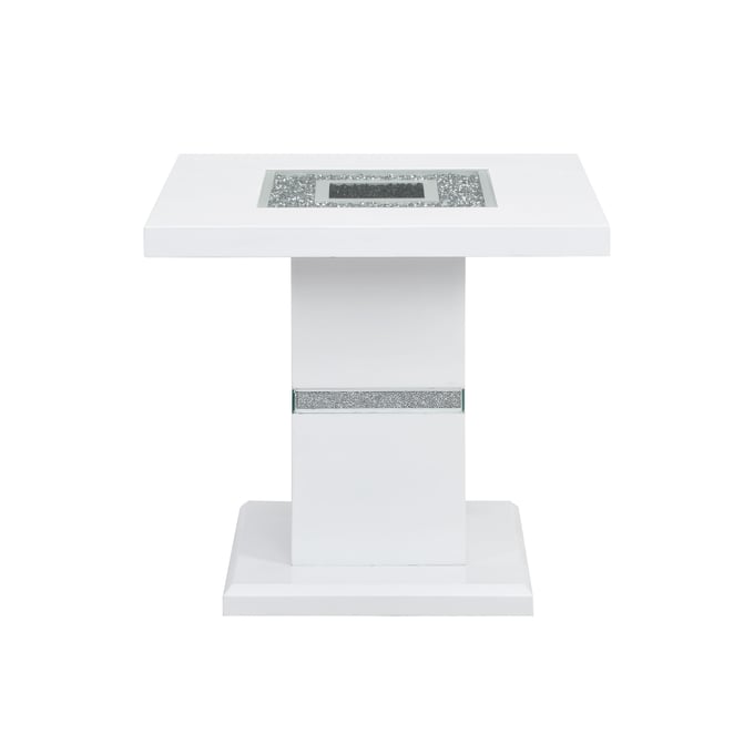 Global Furniture Monaco White End Table GL-MONACO-ET-WHT