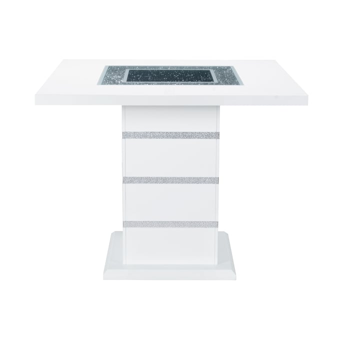 Global Furniture Monaco White Square Bar Table GL-MONACO-WHITE-BT