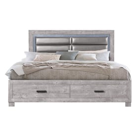 Global Furniture Nolan Light Grey King Bed