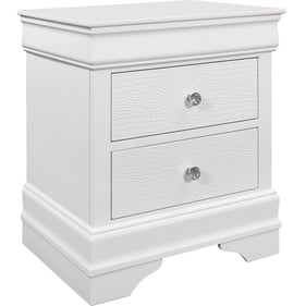 Global Furniture Pompei White Night Stand