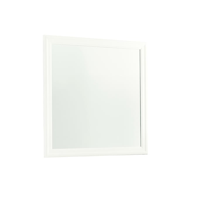 Global Furniture Pompei White Mirror with LED GL-POMPEI-MTLCWHT-MR-W-LED