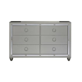 Global Furniture Riley Silver Drawer Dresser