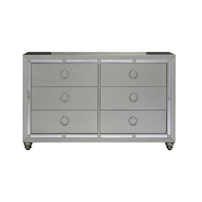 Global Furniture Riley Silver Drawer Dresser GL-RILEY-1621-DRESSER