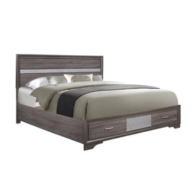 Global Furniture Seville Dark Grey King Panel Bed