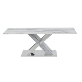 Global Furniture T1274 Light Grey Silver Coffee Table