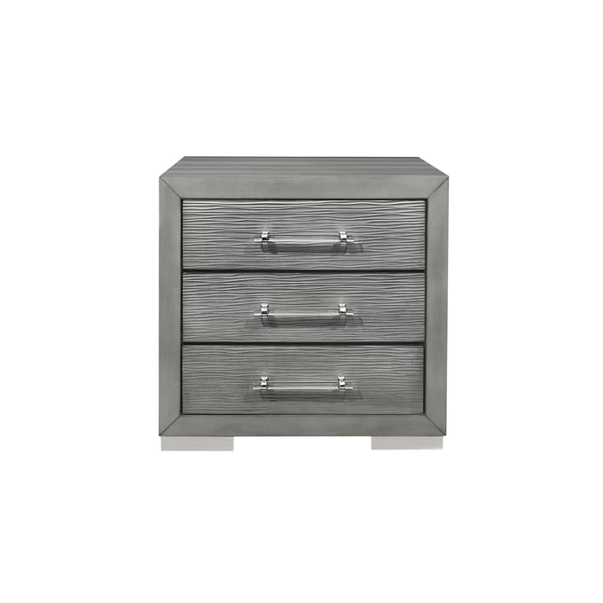 Global Furniture Tiffany Silver Nightstand GL-TIFFANY-SILVER-NS