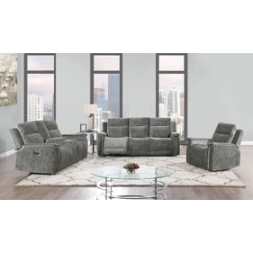 Global Furniture U1797 Dark Grey 3pc  Living Room Set