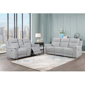 Global Furniture U1797 Light Grey 2pc Living Room Set