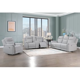 Global Furniture U1797 Light Grey 3pc  Living Room Set