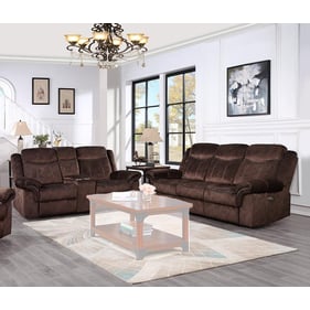 Global Furniture U2200 Dark Brown Power 2pc Living Room Set