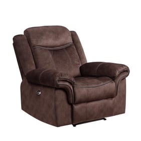 Global Furniture U2200 Dark Brown Power Recliner