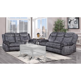 Global Furniture U2200 Dark Grey Power 2pc Living Room Set