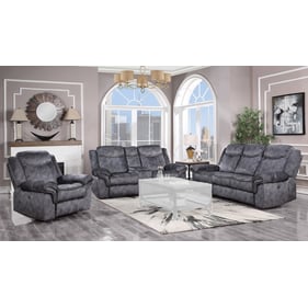 Global Furniture U2200 Dark Grey Power 3pc Living Room Set