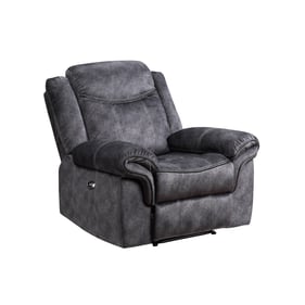 Global Furniture U2200 Dark Grey Power Recliner