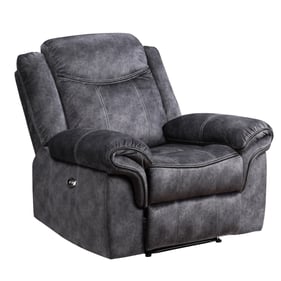 Global Furniture U2200 Dark Grey Power Recliner