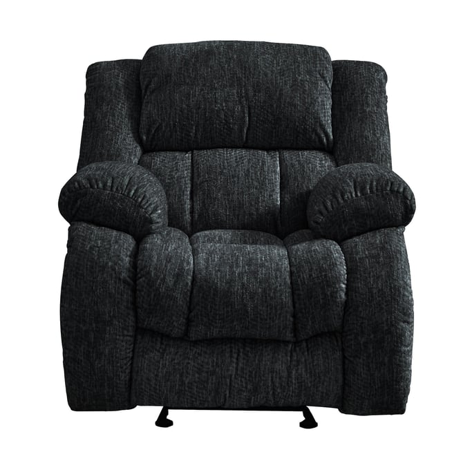 Global Furniture U250 Black Glider Recliner GL-U250-EBONY-GR