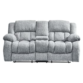 Global Furniture U250 Light Grey Console Reclining Loveseat