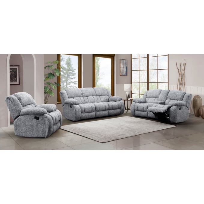 Global Furniture U250 Light Grey 3pc Living Room Set GL-U250-GREY-LR-S2