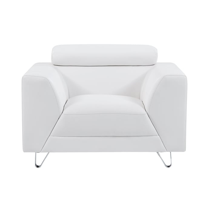 Global Furniture U8210 White Chair GL-U8210-PLUTO-WHITE-CHAIR-M